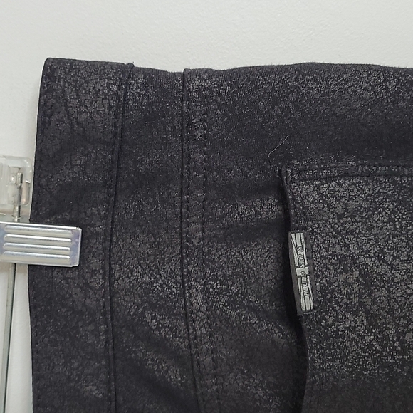 HUDSON Faux Leather Nico Mid Rise Super Skinny Cropped Pants - Picture 7 of 9